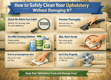 How to Safely Clean Your Upholstery Without Damaging It?