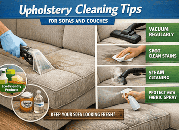 Upholstery Cleaning Tips for Sofas and Couches